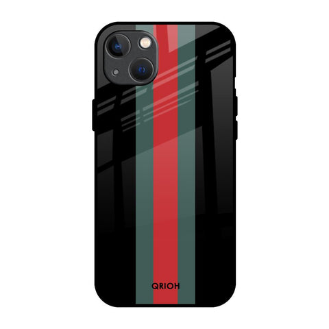 Vertical Stripes Glossy Case for iPhone 13