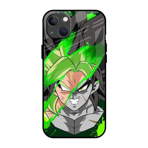 Anime Green Splash Glossy Case for iPhone 13