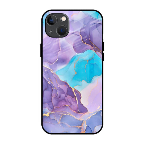 Alcohol ink Marble Glossy Case for iPhone 13