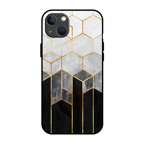 Tricolor Pattern Glossy Case for iPhone 13