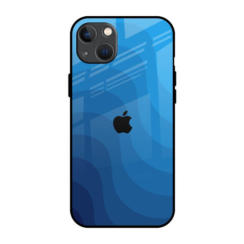 Blue Wave Abstract Glossy Case for iPhone 13