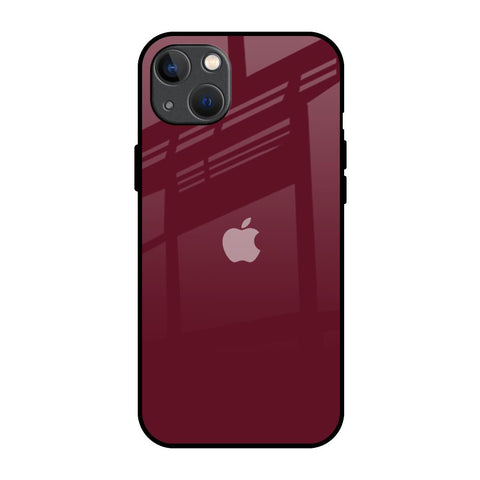 Classic Burgundy Glossy Case for iPhone 13