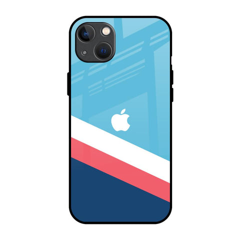 Pink & White Stripes Glossy Case For iPhone 13