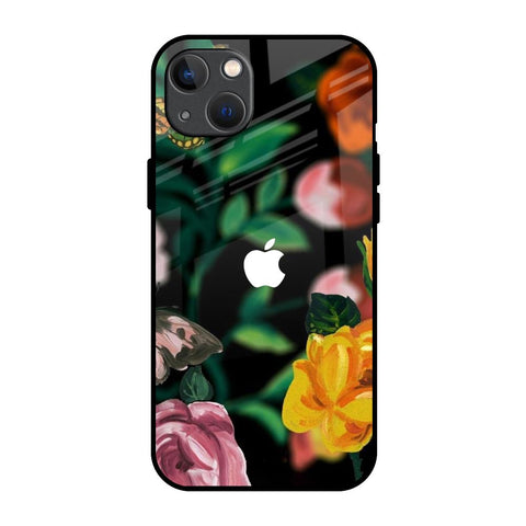 Flowers & Butterfly Glossy Case for iPhone 13