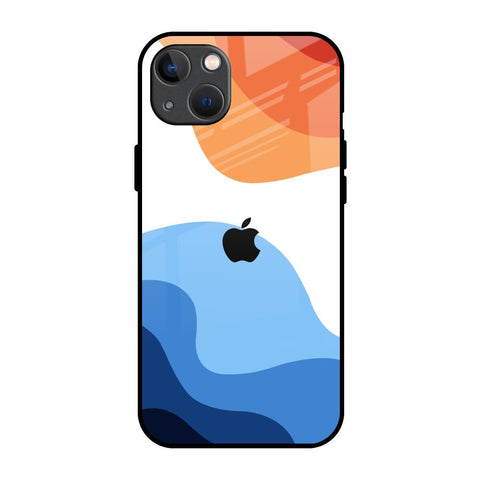 Wavy Color Pattern Glossy Case for iPhone 13
