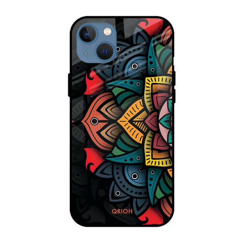 Retro Gorgeous Flower Glossy Case for Apple iPhone 13