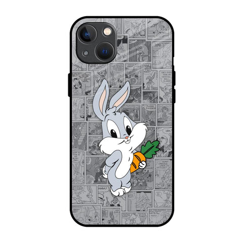 Cute Baby Bunny Glossy Case for iPhone 13 mini