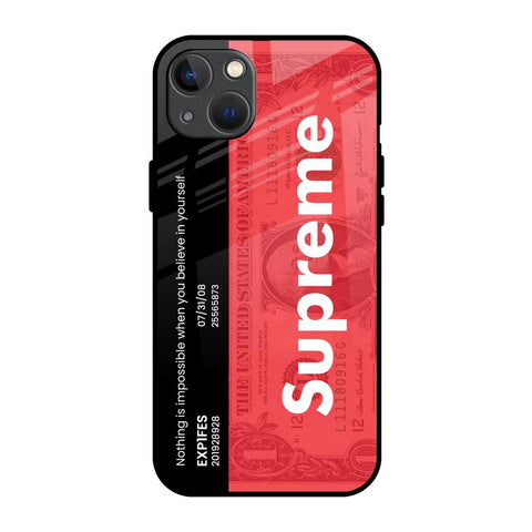 Supreme Ticket Glossy Case for iPhone 13 mini