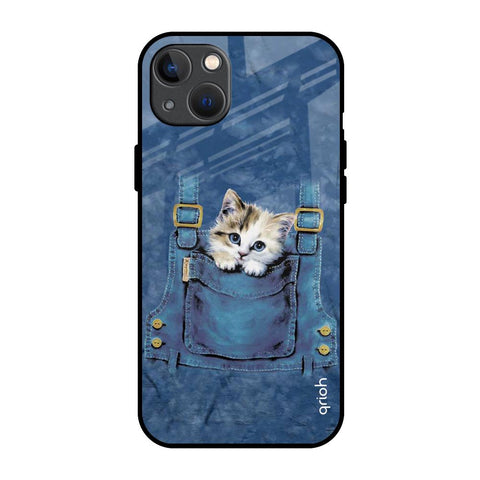 Kitty In Pocket Glossy Case For iPhone 13 mini