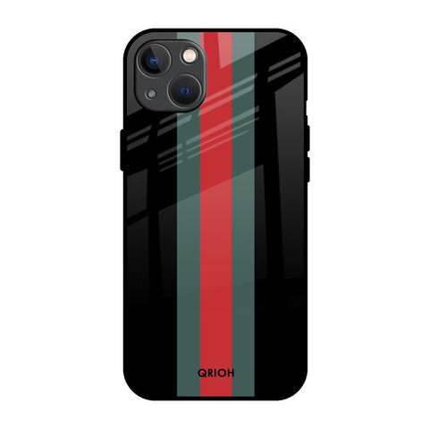 Vertical Stripes Glossy Case for iPhone 13 mini