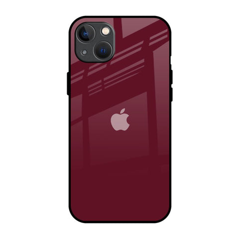 Classic Burgundy Glossy Case for iPhone 13 mini
