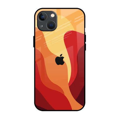 Magma Color Pattern Glossy Case for iPhone 13 mini