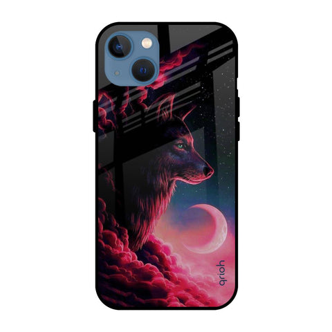 Moon Wolf Glossy Case for Apple iPhone 13 Mini