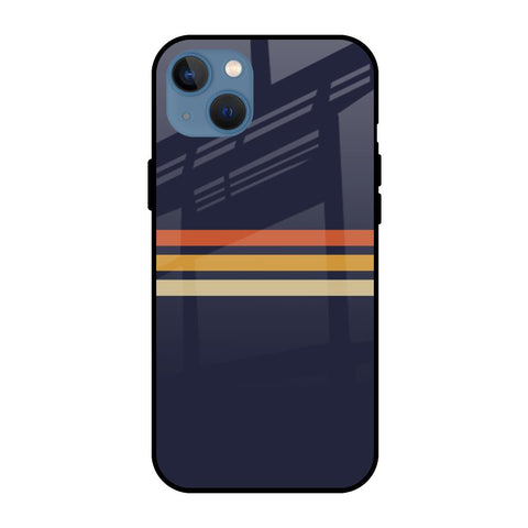 Tricolor Stripes Glossy Case For iPhone 13 mini