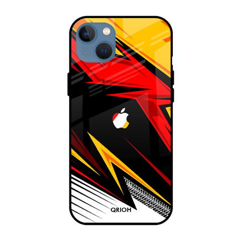 Race Jersey Pattern Glossy Case For iPhone 13 mini