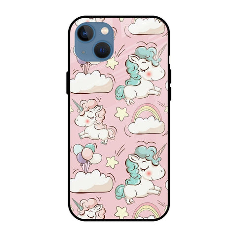 Balloon Unicorn Glossy case for iPhone 13 mini
