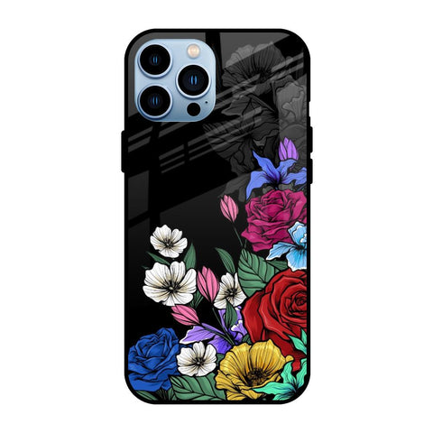 Rose Flower Bunch Art Glossy Case for iPhone 13 Pro