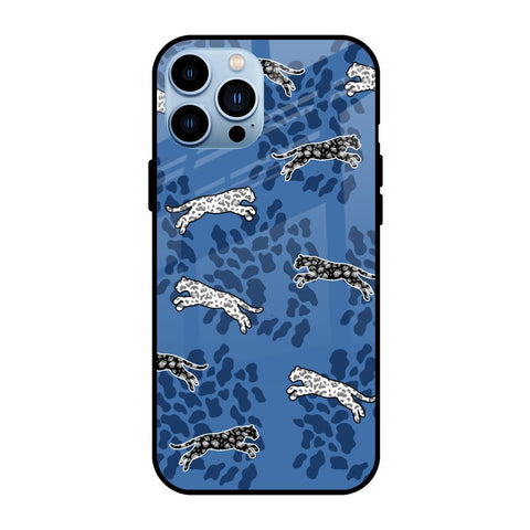 Blue Cheetah Glossy Case for iPhone 13 Pro