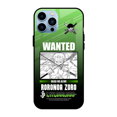 Zoro Wanted Glossy Case for iPhone 13 Pro
