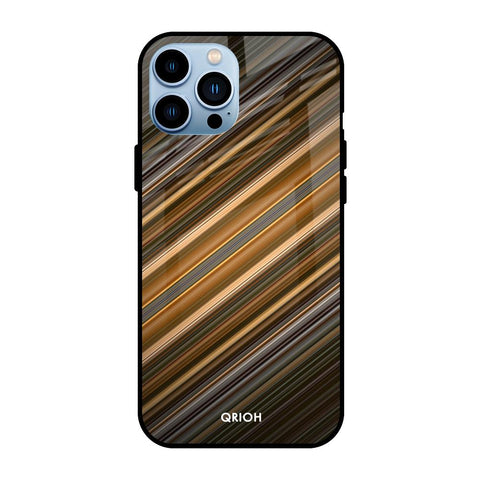 Diagonal Slash Pattern Glossy Case for iPhone 13 Pro