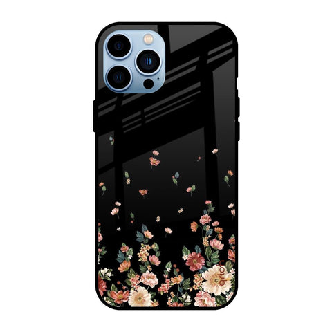 Floating Floral Print Glossy Case for Apple iPhone 13 Pro