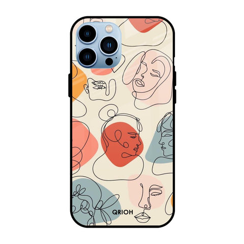 Abstract Faces Glossy Case for Apple iPhone 13 Pro