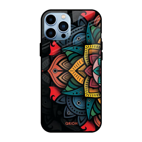 Retro Gorgeous Flower Glossy Case for Apple iPhone 13 Pro