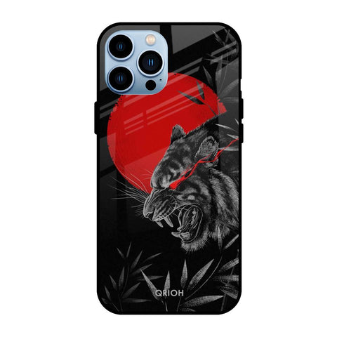 Red Moon Tiger Glossy Case for Apple iPhone 13 Pro