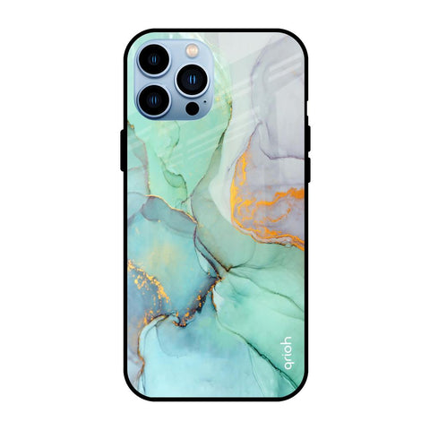 Green Marble Glossy case for iPhone 13 Pro