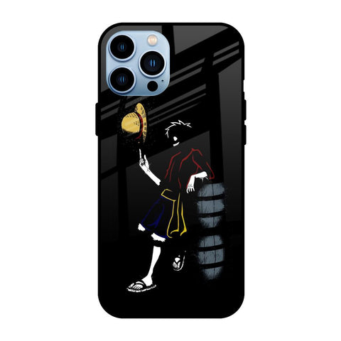 Luffy Line Art Glossy Case for iPhone 13 Pro