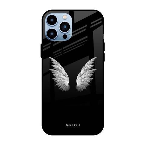 White Angel Wings Glossy Case for iPhone 13 Pro