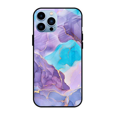 Alcohol ink Marble Glossy Case for iPhone 13 Pro
