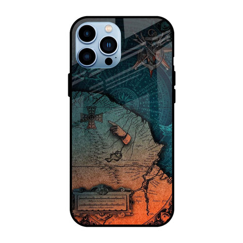 Geographical Map Glossy Case for iPhone 13 Pro
