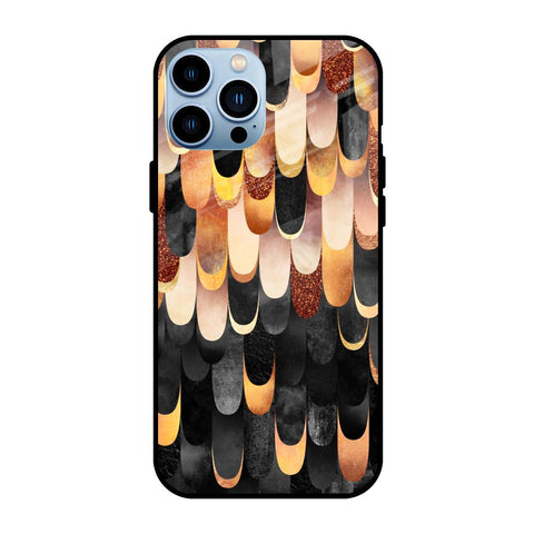 Bronze Abstract Glossy Case for iPhone 13 Pro