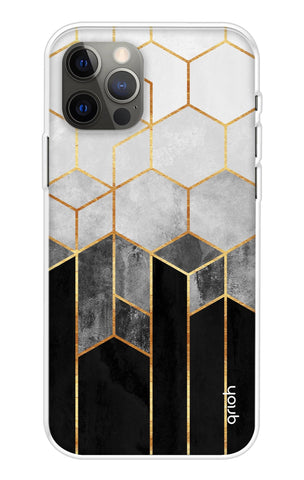Hexagonal Pattern Soft Cover for iPhone 13 Pro