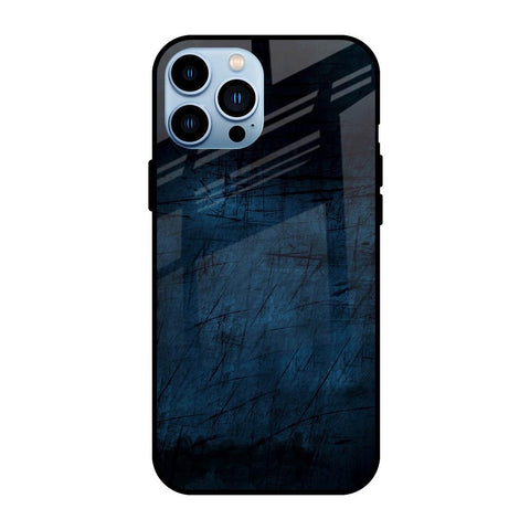 Dark Blue Grunge Glossy Case for iPhone 13 Pro Max