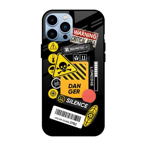 Danger Signs Glossy Case for iPhone 13 Pro Max