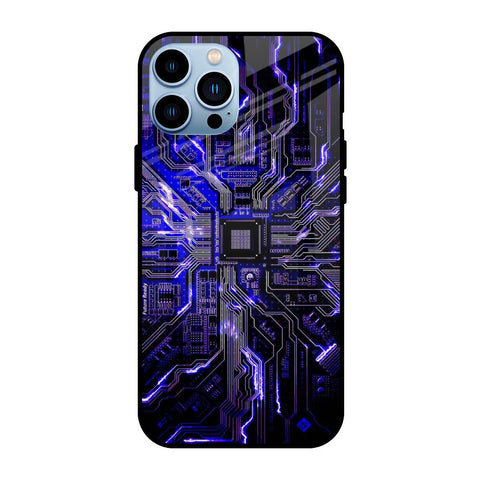 Techno Color Pattern Glossy Case For iPhone 13 Pro Max