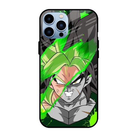 Anime Green Splash Glossy Case for iPhone 13 Pro Max