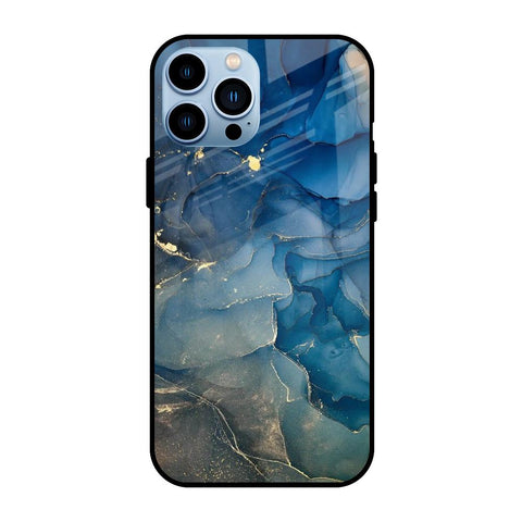 Blue Cool Marble Glossy Case for iPhone 13 Pro Max