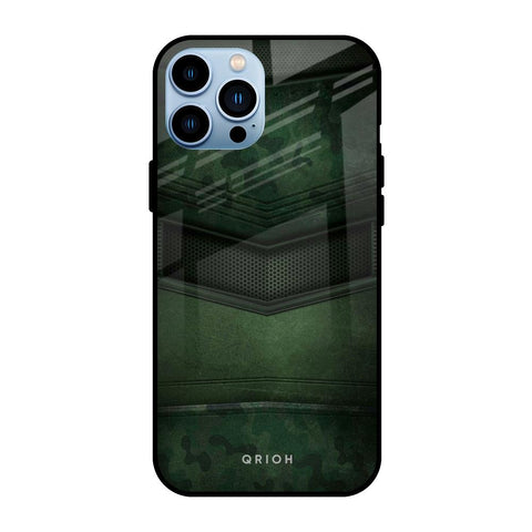 Green Leather Glossy Case for iPhone 13 Pro Max