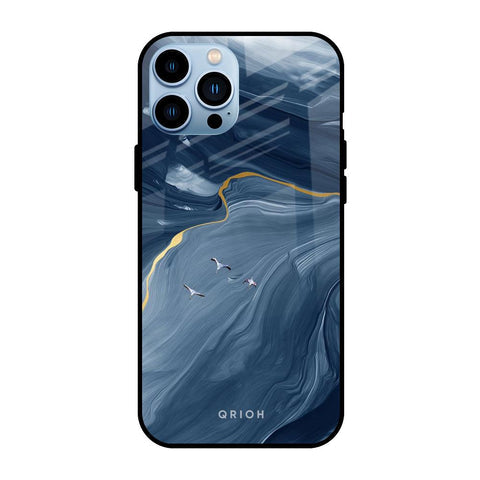 Deep Ocean Marble Glossy Case for iPhone 13 Pro Max
