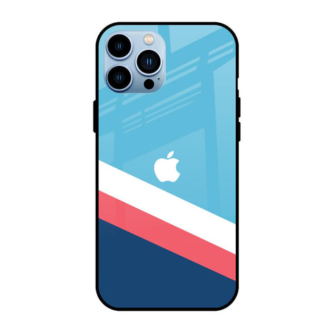 Pink & White Stripes Glossy Case For iPhone 13 Pro Max