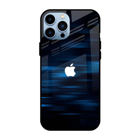 Blue Rough Abstract Glossy Case for iPhone 13 Pro Max
