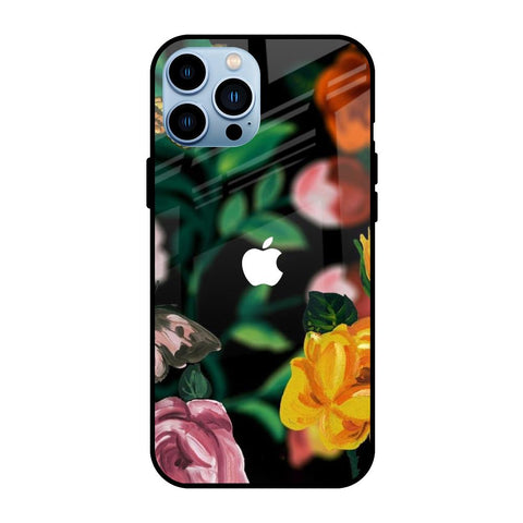 Flowers & Butterfly Glossy Case for iPhone 13 Pro Max