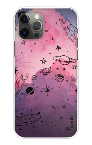 Space Doodles Art Soft Cover For iPhone 13 Pro Max