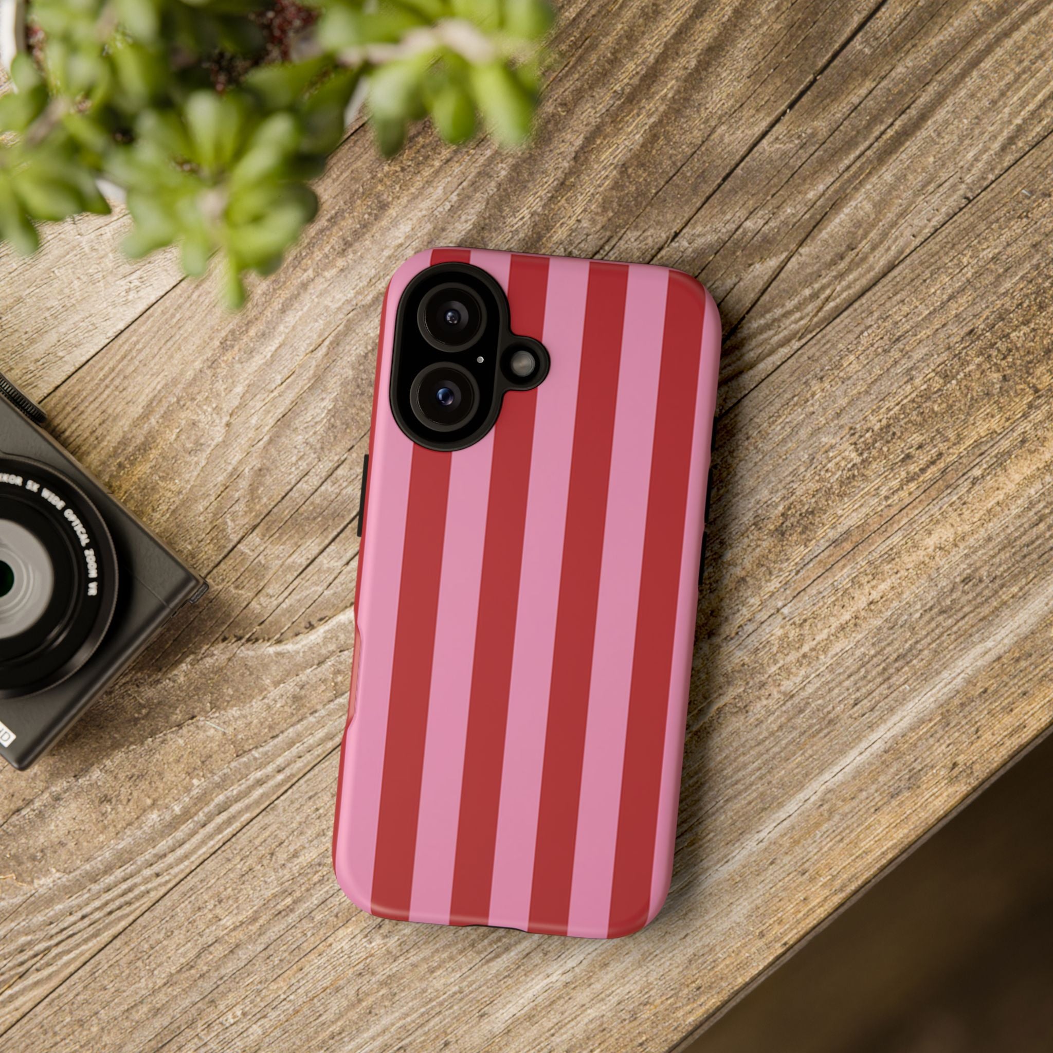 Rose Stripes Tough Case  Available For All iPhone Models