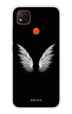 White Angel Wings Soft Cover for Redmi 9 Active
