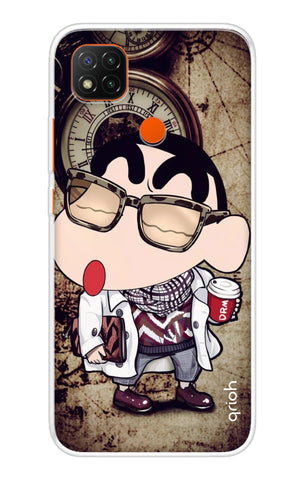 Nerdy Shinchan Soft Cover for Redmi 9 Active