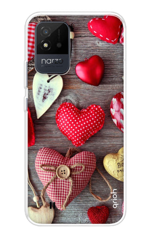Valentine Hearts Soft Cover for Realme Narzo 50i